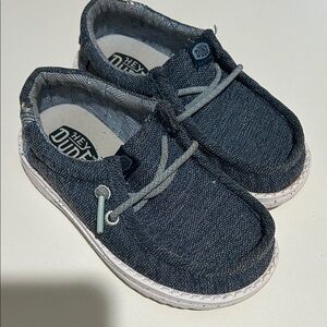 Hey Dude Kids Denim Blue Moccasins